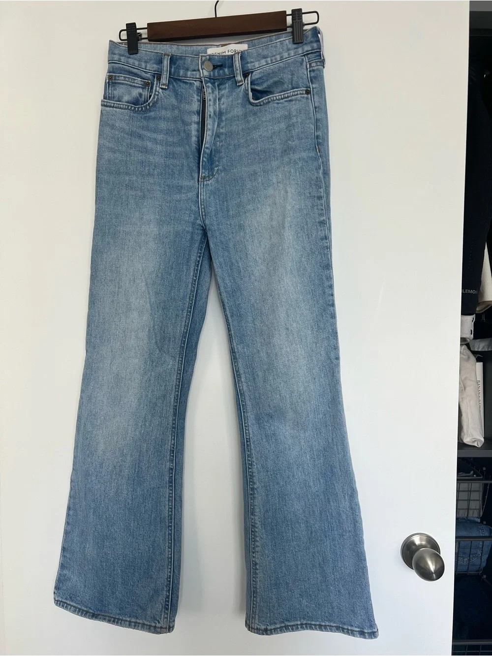 Denim Forum Twiggy High Rise Flare Jeans Size 26 - Picture 4 of 8